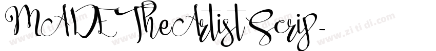 MADE TheArtist Scrip字体转换